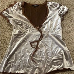 Women’s Top Shirt Heart Moon Star Sz Small